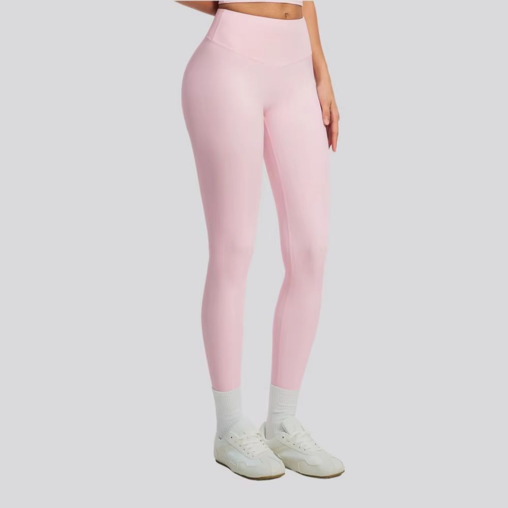 Yoga Fitness Gym - Solid Color Yoga Pants Women's High