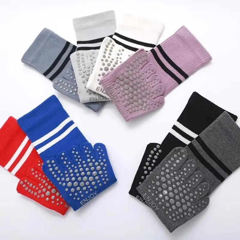 Yoga Dance & Fitness Center Llc - Women's Mid-Tube Breathable Yoga Socks Non-Slip