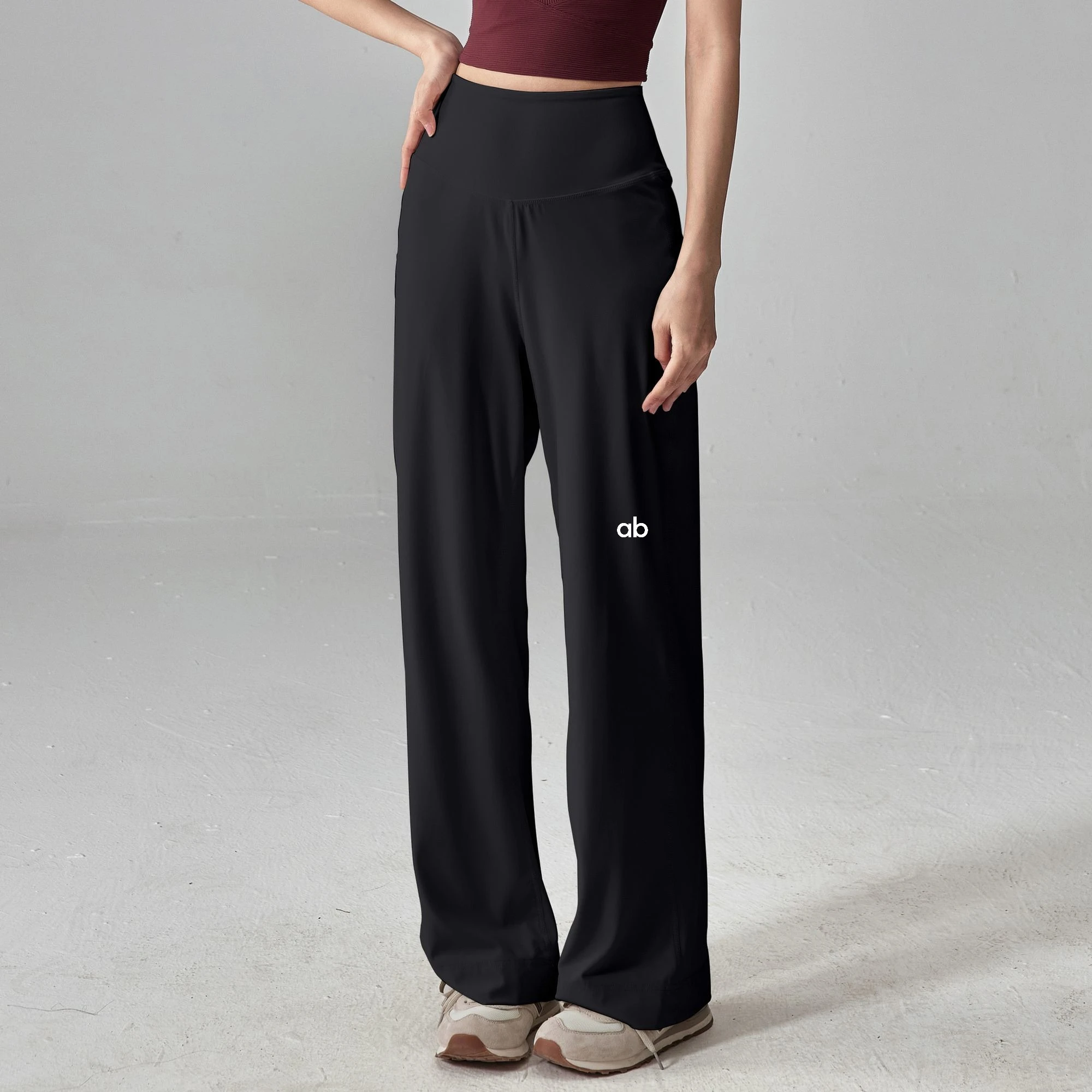 Yoga Fitness Stretching - Women High Waist Wide Leg Yoga