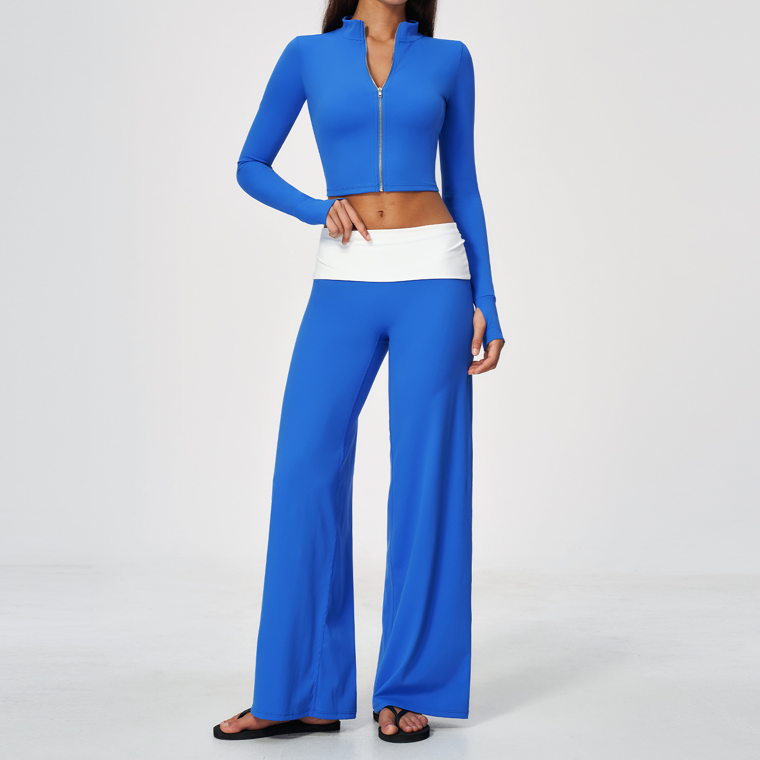Zip Jacket Wide Leg Pants 2 Pi - огляд і ціна Yoga Fitness Jacket
