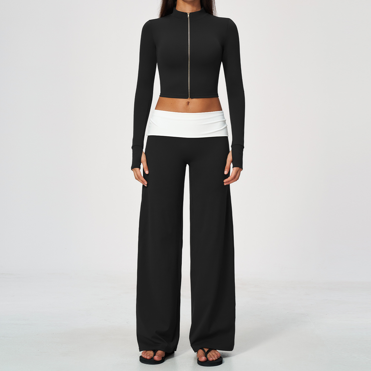 Zip Jacket Wide Leg Pants 2 Pi - огляд і ціна Yoga Fitness Jacket