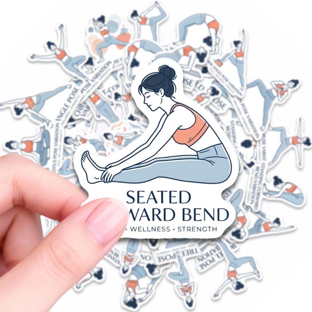 50Pcs Yoga Pose Stickers, Fitn - огляд і ціна Yoga Fitness Studio