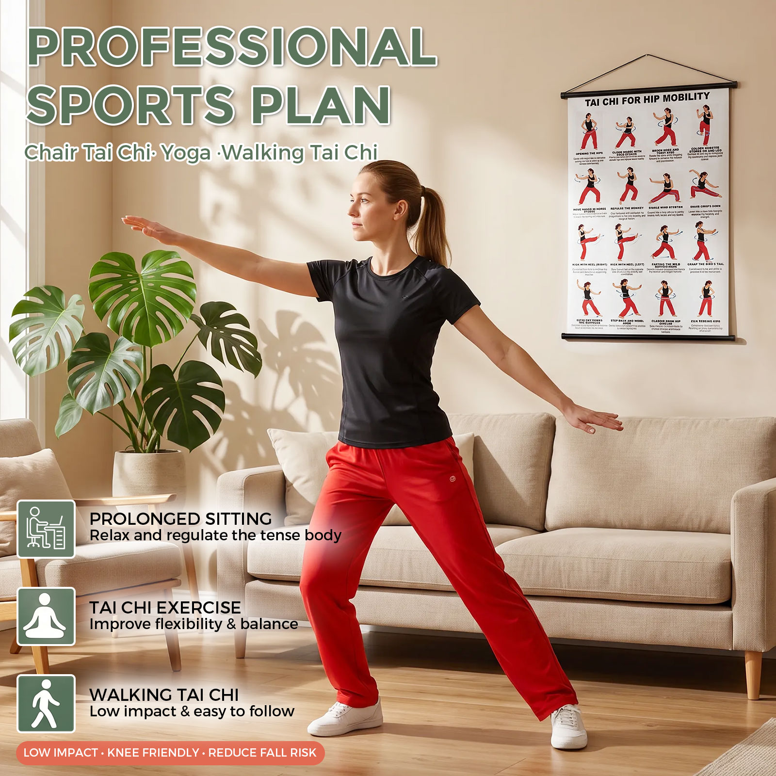 Tai Chi Yoga Fitness Poster Co - огляд і ціна Yoga Fitness Wallpaper
