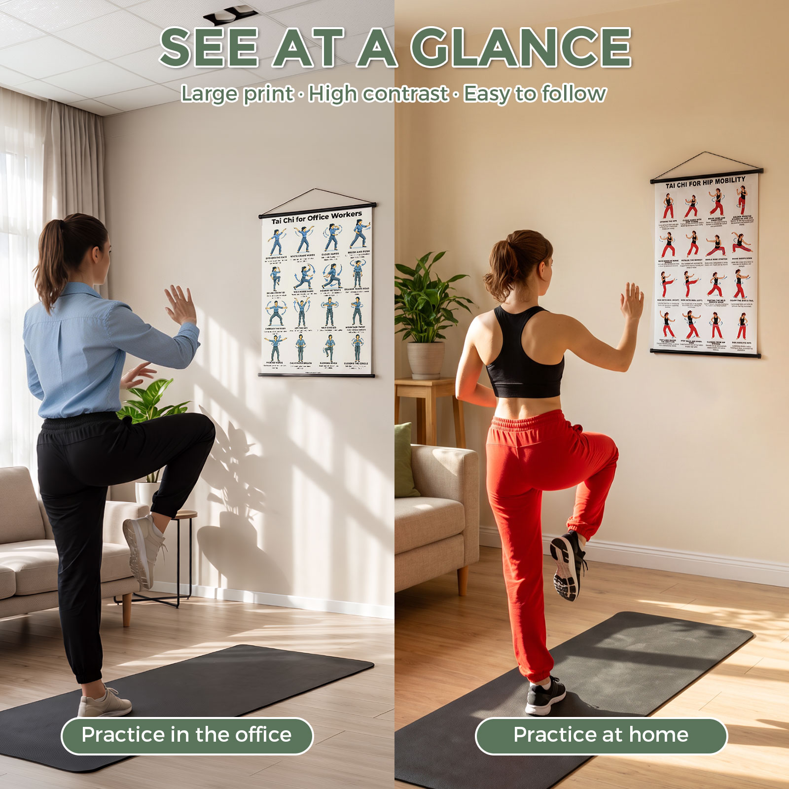 Tai Chi Yoga Fitness Poster Co - огляд і ціна Yoga Fitness Wallpaper