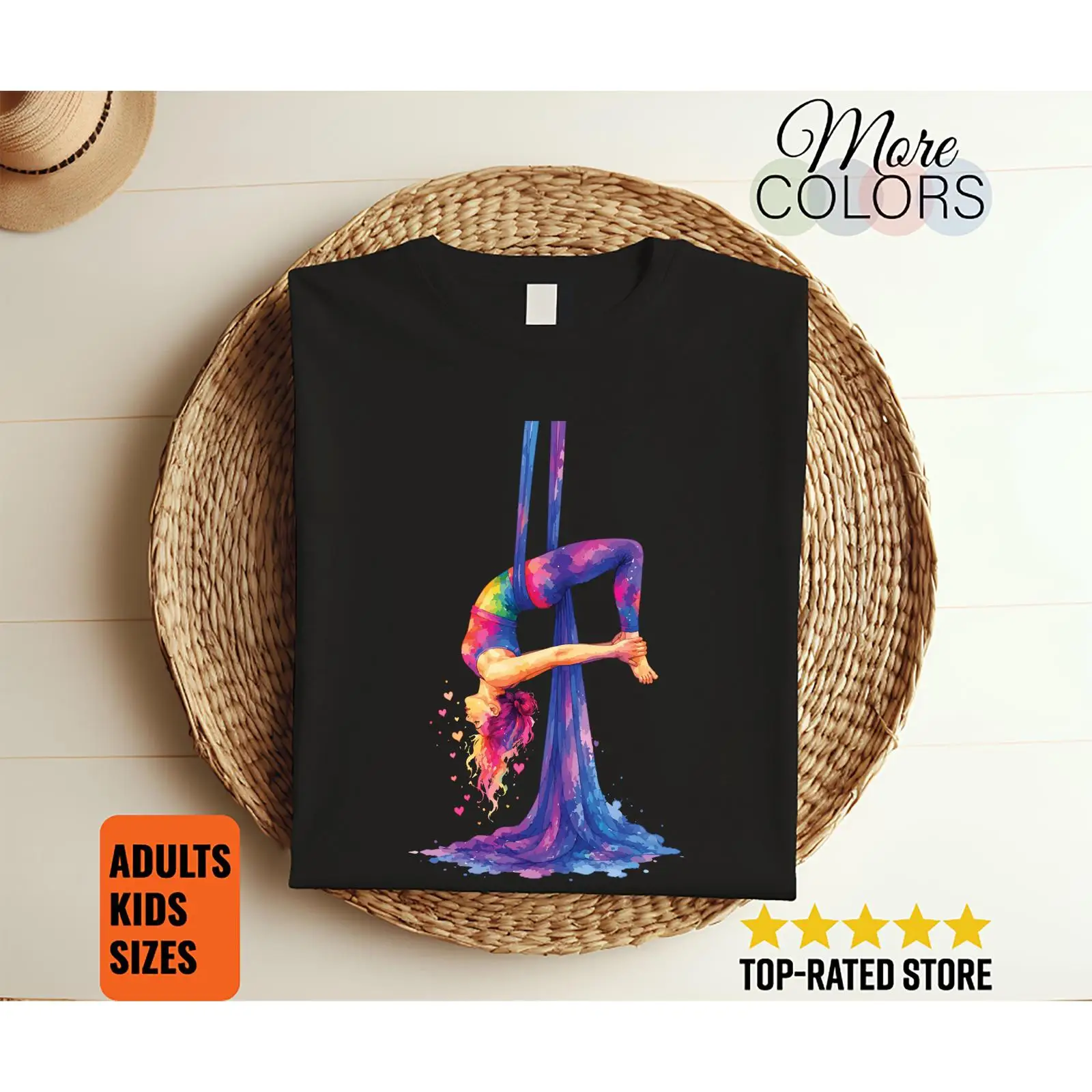 Colorful Watercolor Aerial Yog - огляд і ціна Yoga Fitness Studio