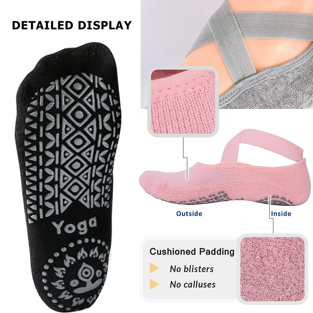 1Pair Yoga Socks for Women Non - огляд і ціна Yoga Dance & Fitness Center Llc