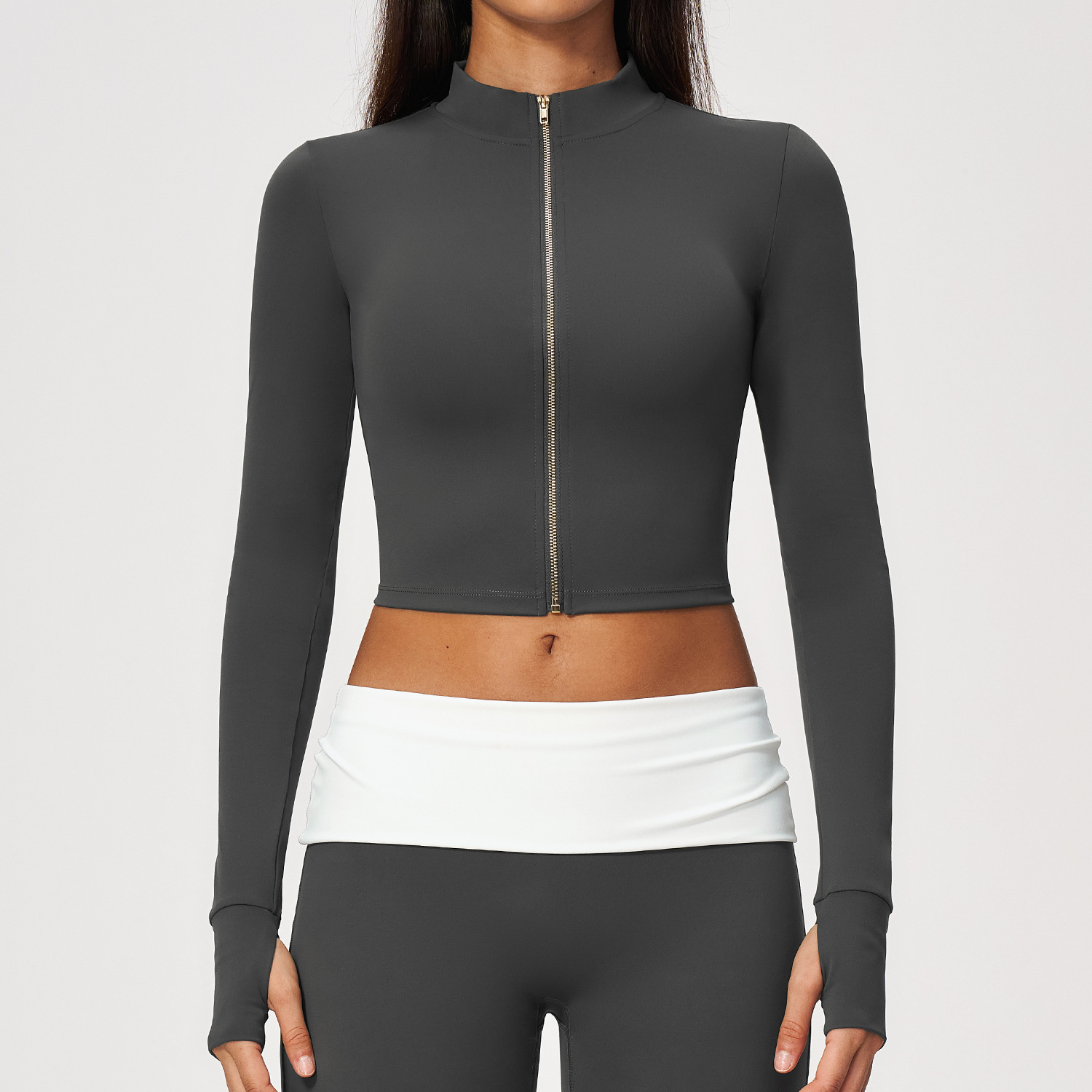 Long Sleeve Yoga Jacket Cloud  - огляд і ціна Yoga Fitness Jacket