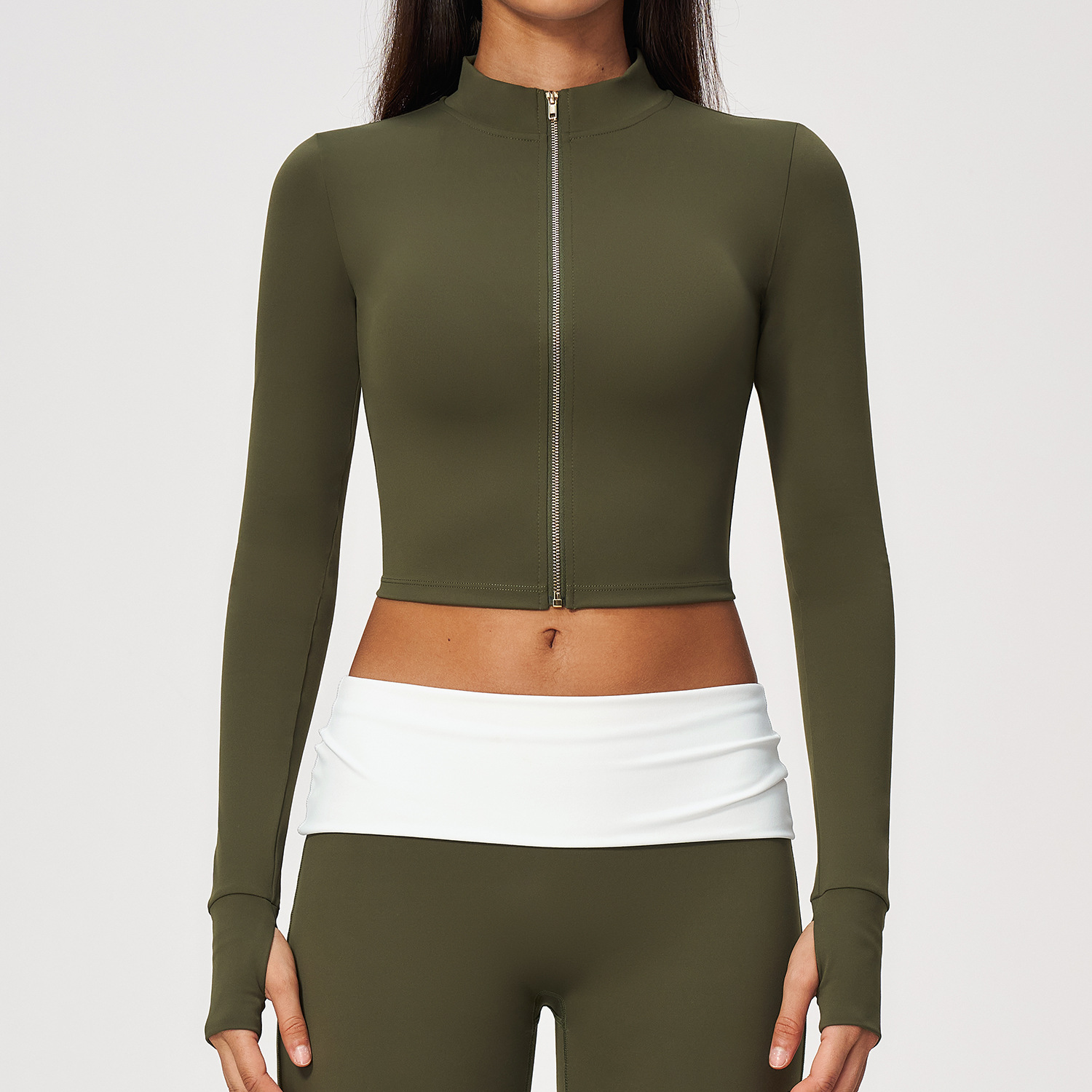 Long Sleeve Yoga Jacket Cloud  - огляд і ціна Yoga Fitness Jacket