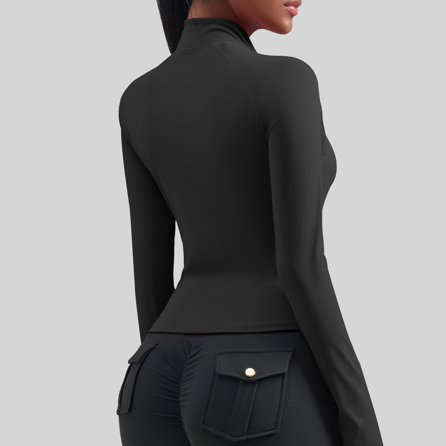 Women Plus Size Zip Sports Jac - огляд і ціна Yoga Fitness Jacket