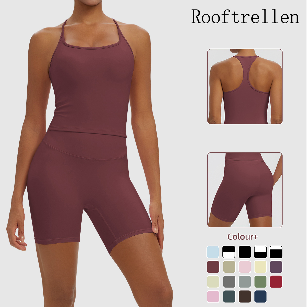 Rooftrellen 2PCS Sexy Solid Co - огляд і ціна Yoga Fitness Body