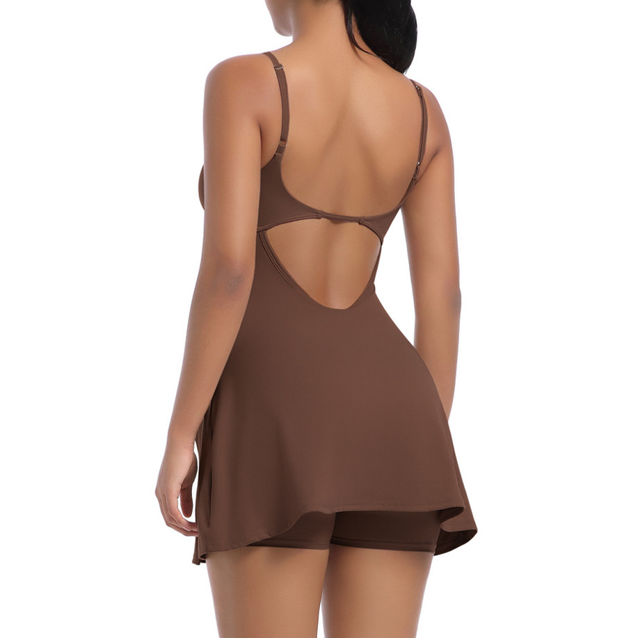 Pad Bodysuit Women Anti Shorts - огляд і ціна Yoga Fitness Dress