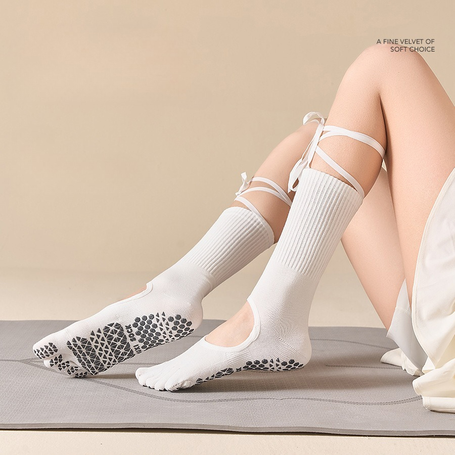 Women's Lace-Up Grip Yoga Sock - огляд і ціна Yoga Dance & Fitness Center Llc